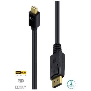 CABO DISPLAYPORT 1.3V P/ MINI DP 4K ULTRA 60HZ - 2 METROS - DPMDP13-2