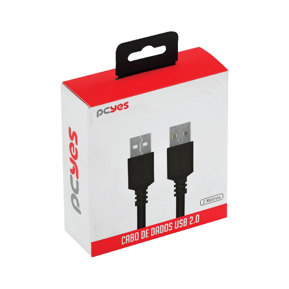 CABO DE DADOS USB A 2.0 M PARA USB A 2.0 M - 2 MTS - PUAM2-2 - Imagem 4
