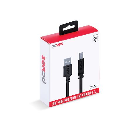 CABO P/ IMPRESSORA USB A 2.0 P/ USB B 2.0 - 3 METROS - PUABM2-3 - Imagem 7