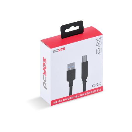 CABO P/ IMPRESSORA USB A 3.0 M P/ USB B 3.0 M - 2 MTS - PUABM3-2 - Imagem 7