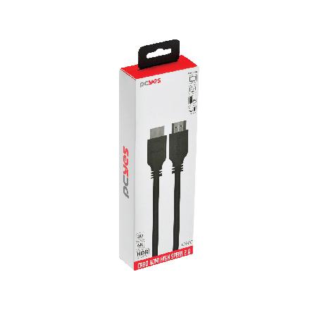 CABO HDMI 2.0 PCYES 4K/60HZ - 1 METRO - PHM20-1 - Imagem 5