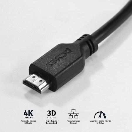 CABO HDMI 2.0 PCYES 4K/60HZ - 2 METROS - PHM20-2 - Imagem 2