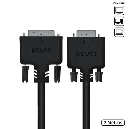 CABO DVI-I 24+5 PARA VGA 15 PINOS 2 METROS PCYES - PDVM15-2