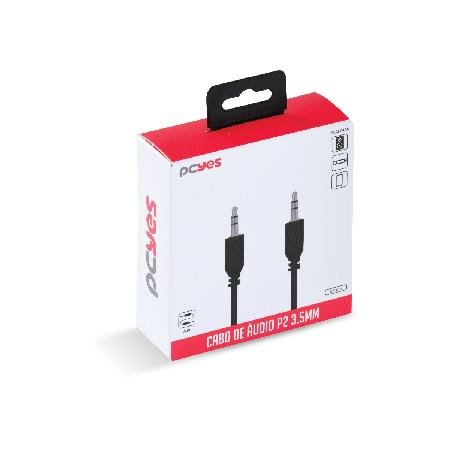 CABO AUXILIAR DE AUDIO P2 3.5MM M PARA P2 3.5MM M - 60 CM - P35M-06 - Imagem 6