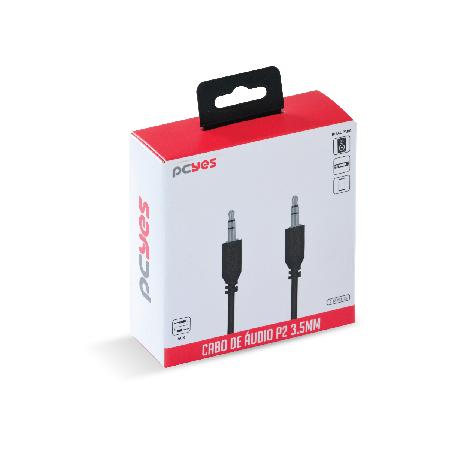 CABO AUXILIAR DE AUDIO P2 3.5MM M PARA P2 3.5MM M - 2 MTS - P35M-2 - Imagem 5