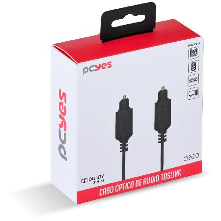 CABO DE AUDIO OPTICO DIGITAL TOSLINK MACHO 1M - POD-1 - Imagem 6