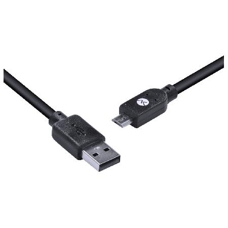 CABO USB X MICRO USB B 2.0 5 PINOS 1 M PRETO - MUSB-1 - Imagem 2