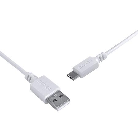 CABO PARA CELULAR TABLET CARREGAMENTO USB A 2.0 MACHO P/ USB TIPO-C - BRANCO - 1 METRO - PUACB-01 - Imagem 4