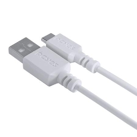 CABO PARA CELULAR TABLET CARREGAMENTO USB A 2.0 MACHO P/ USB TIPO-C - BRANCO - 1 METRO - PUACB-01 - Imagem 5