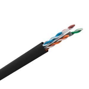 CABO LAN U/UTP 24AWG CAT.6 CMX 305M PRETO 23400187 - Imagem 2