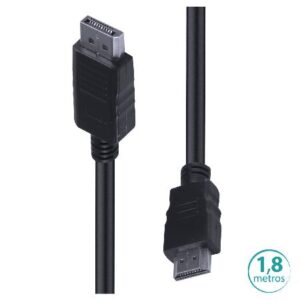 CABO DISPLAYPORT 1.2V PARA HDMI 1.4V - 1.8 METROS - HDP18