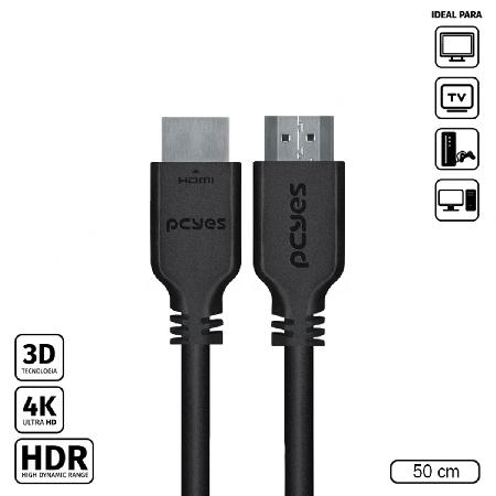 CABO HDMI 2.0 PCYES 4K/60HZ - 50 CM - PHM20-05