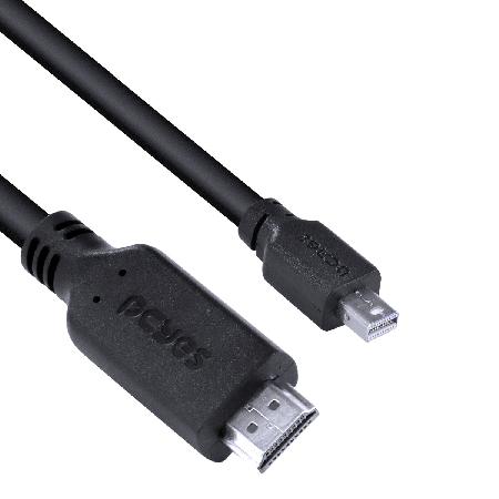CABO MINI DISPLAYPORT MACHO PARA HDMI 2.0 MACHO 2 METROS - PMDPH4K-2 - Imagem 3