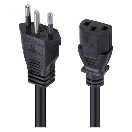CABO DE FORÇA TRIPOLAR PARA FONTE 3X0,75 MM 250V - 2 MTS (10 UN) - Imagem 2