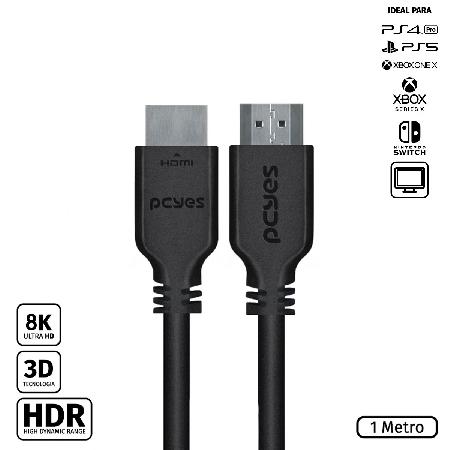 CABO HDMI ULTRA 2.1 28AWG PURO COBRE 8K 1 METRO - PHM21-1