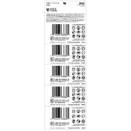PILHA MOEDA LITHIUM 3V CR2032 (COM 5 PILHAS) DURACELL - Imagem 2