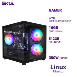 Computador 5000 Core I5 4590 3.3Ghz Mem 16Gb (2X8) Ddr3 Ssd 512Gb Nvme Fonte 350W Linux Ubuntu SKU CP352806